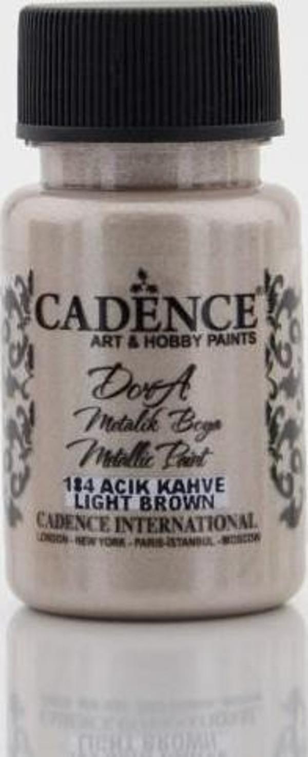 184 Açık Kahve - Dora Metalik Boya 50ML - Image 1