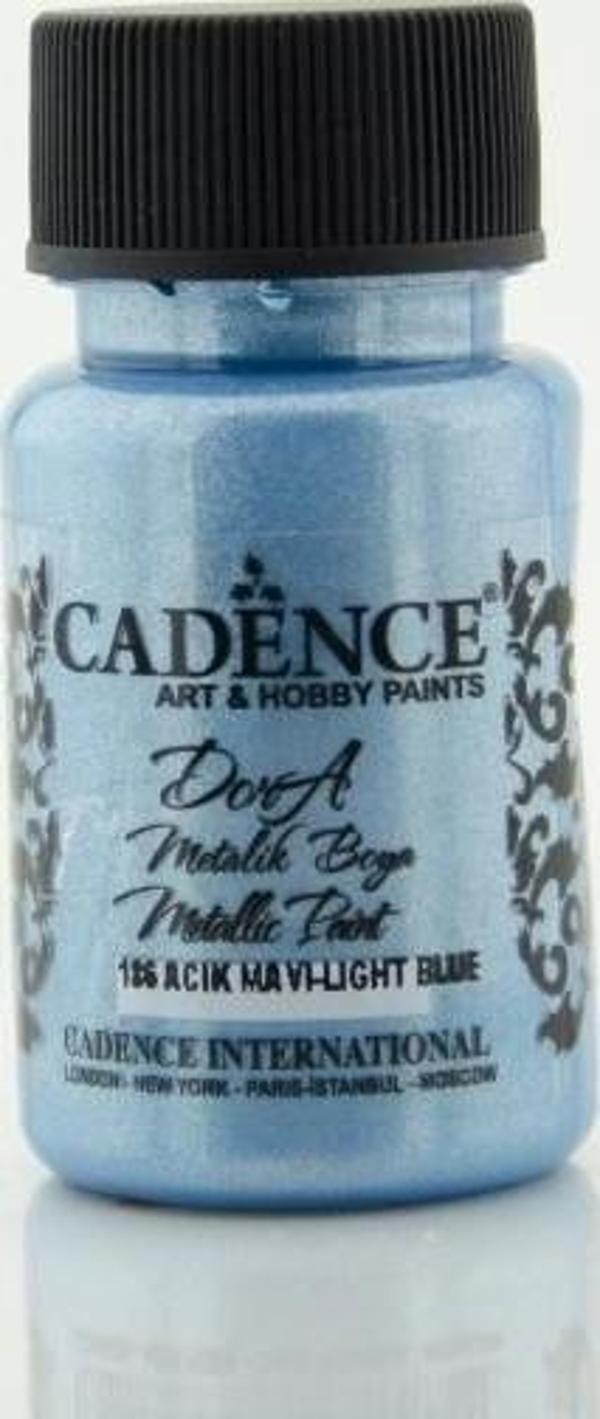 186 Açık Mavi - Dora Metalik Boya 50ML - Image 1