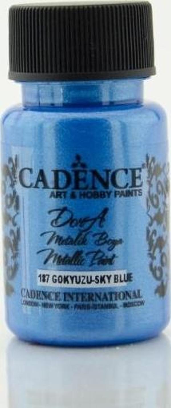 187 Gökyüzü Mavi - Dora Metalik Boya 50ML - Image 1
