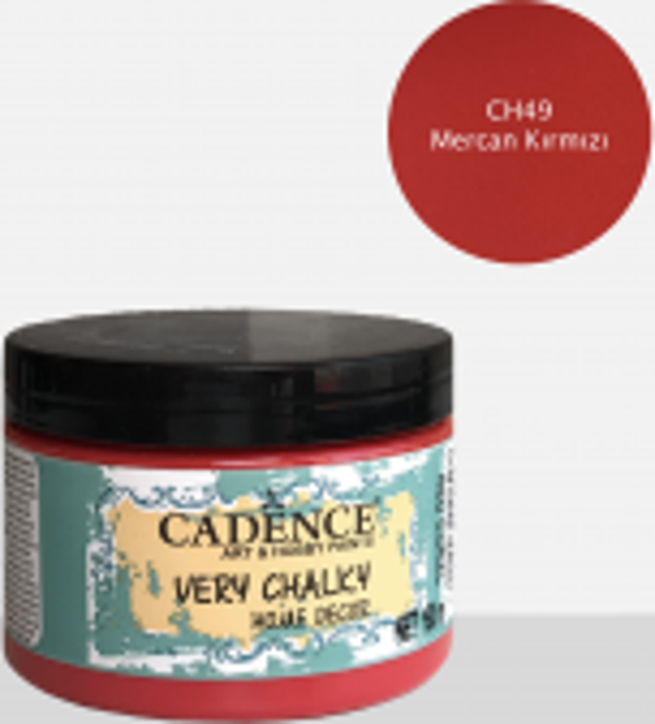 CH49 Mercan Kırmızı 150ML Very Chalky Home Decor - Image 1