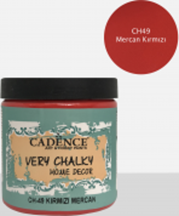 CH49 Mercan Kırmızı 500ML Very Chalky Home Decor - Image 1
