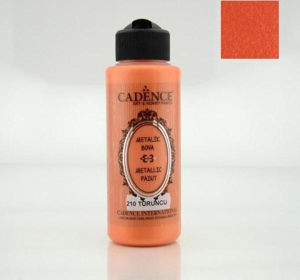 210 Turuncu 120ML Metalik Boya - Image 1