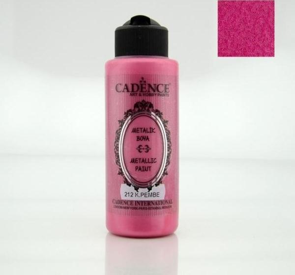 212 Koyu Pembe 120ML Metalik Boya - Image 1