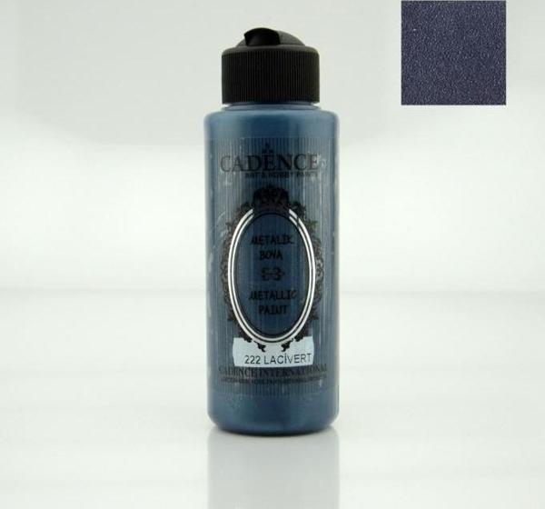 222 Lacivert 120ML Metalik Boya - Image 1