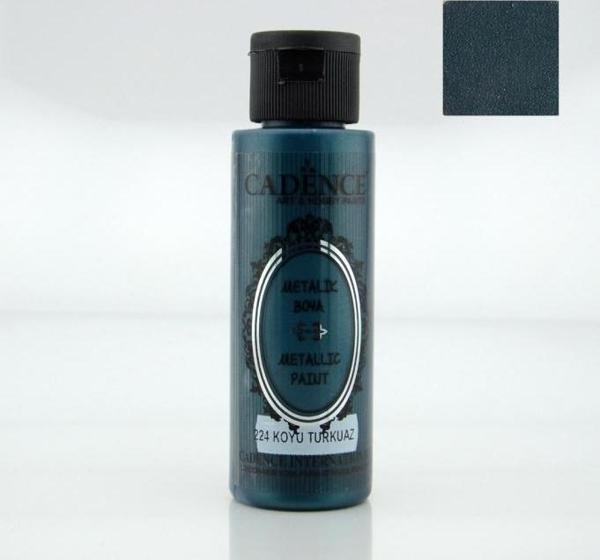 224 Koyu Turkuaz 70ML Metalik Boya - Image 1