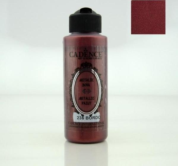 236 Bordo 120ML Metalik Boya - Image 1