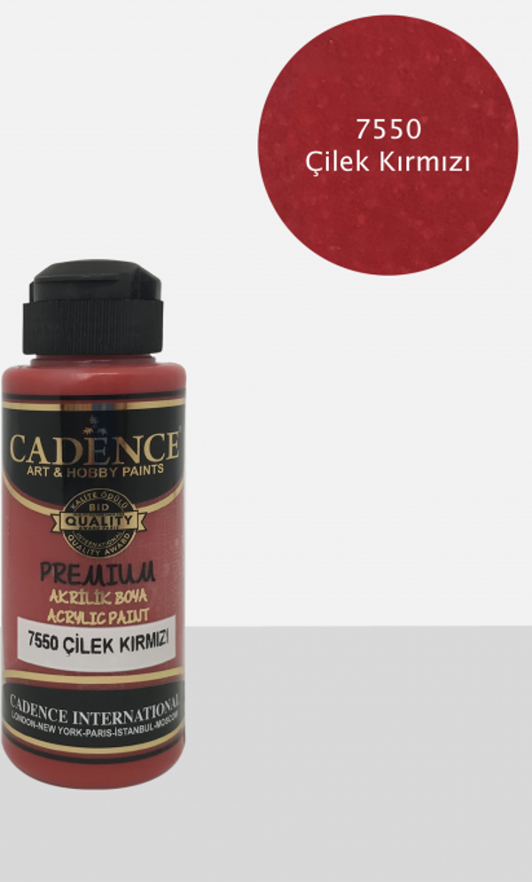 Premium 120ML(cc) 7550 Çilek Kırmızı - Image 1