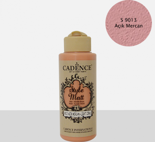 S9013 Açık Mercan Mat Akrilik Boya - Image 1