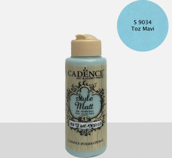 S9034 Toz Mavi Mat Akrilik Boya - Image 1