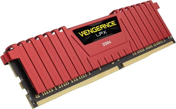 Corsair Corsaır Cmk8gx4m1a2400c16r 8gb Ddr4 2400mhz Cl16 Vengeance Red Lpx Soğutuculu Dımm Bellek - Image 1