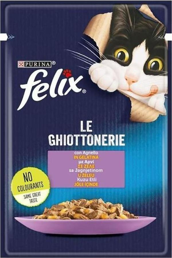 Felix Kuzu Etli Kedi Pouch Konservesi  85 Gr - Image 1