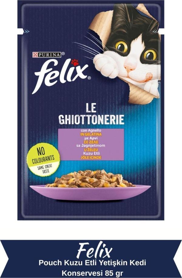 Felix Kuzu Etli Kedi Pouch Konservesi  85 Gr - Image 1