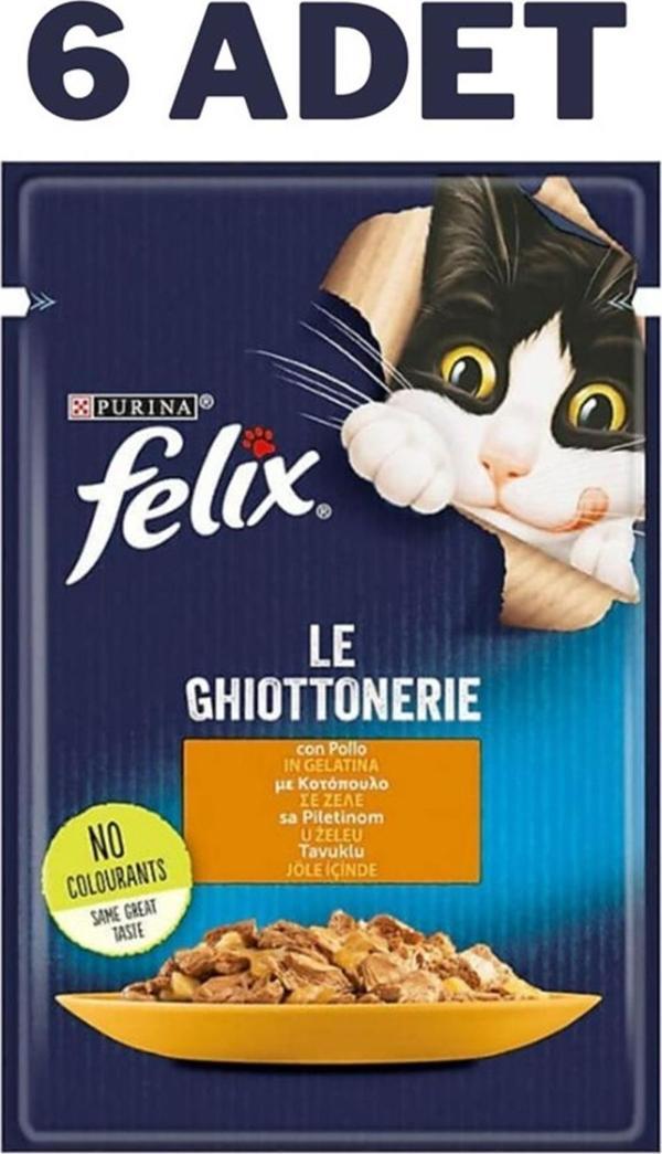 Felix Tavuklu Yetişkin Kedi Konservesi Pouch 6x85 Gr - Image 1