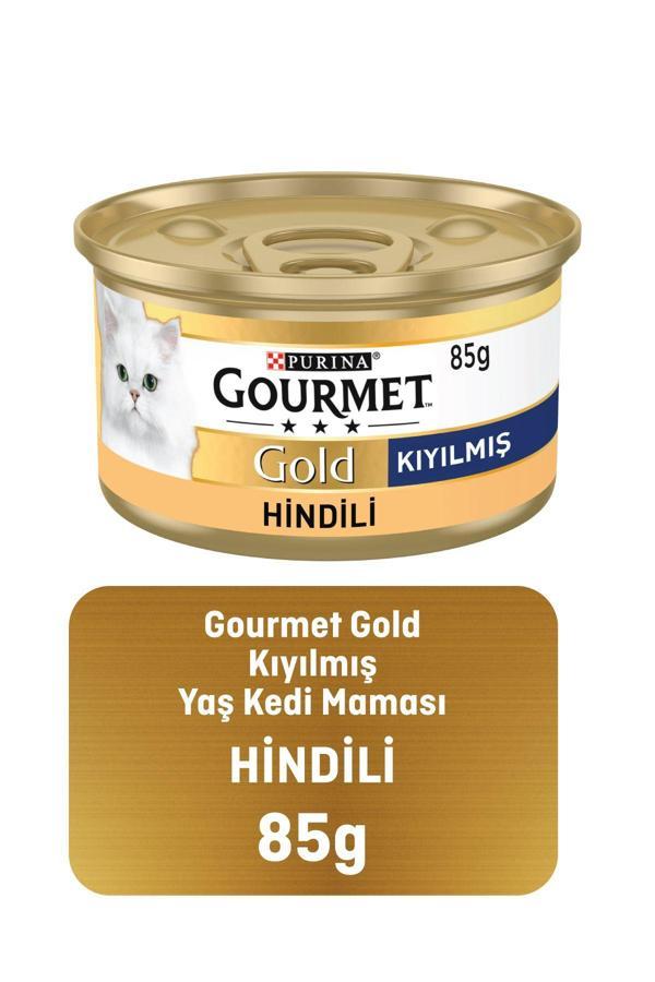 Gourmet Gold Hindi Etli Yetişkin Kıyılmış Kedi Konservesi 85 Gr - Image 1