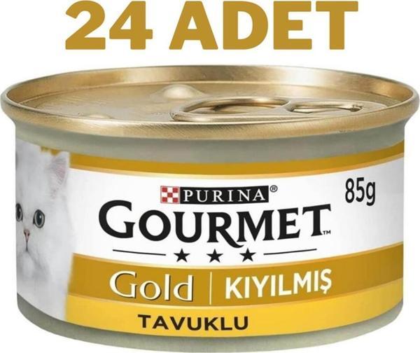 Gourmet Gold Tavuklu Yetişkin Kıyılmış Kedi Konservesi 24x85 Gr - Image 1