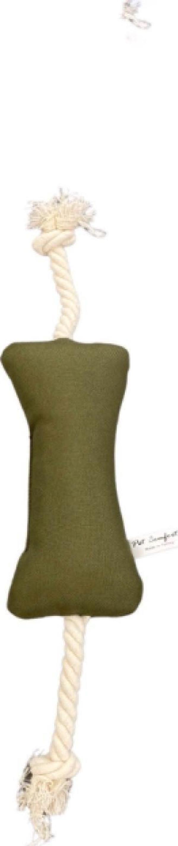 Pet Comfort İpli Kemik Su Geçirmez Köpek Oyuncağı, Yeşil 17cm - Image 1