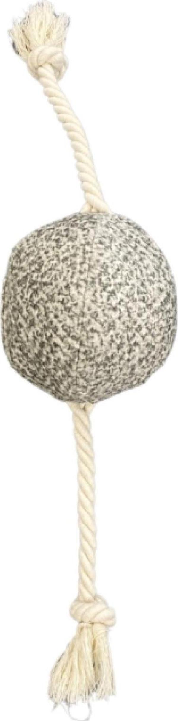 Pet Comfort İpli Top Köpek Oyuncağı Ø10cm, A.Gri 40cm - Image 1