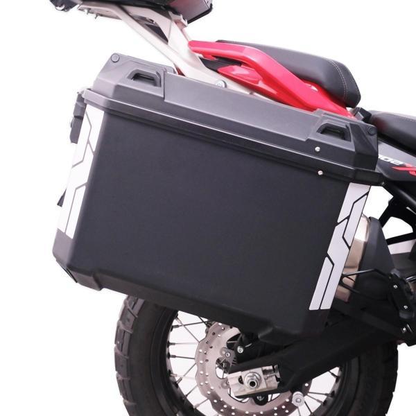 Gp Kompozit Universal 26 Lt X 2 Plastik Motosiklet Yan Çanta Seti Siyah - Image 1