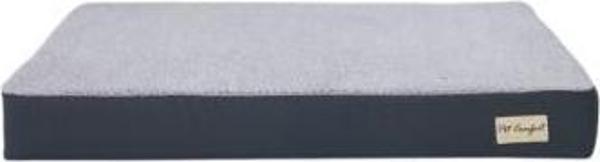 Pet Comfort Lima Ortopedik Köpek Yatağı Gri Peluş M 90x60x12cm - Image 1