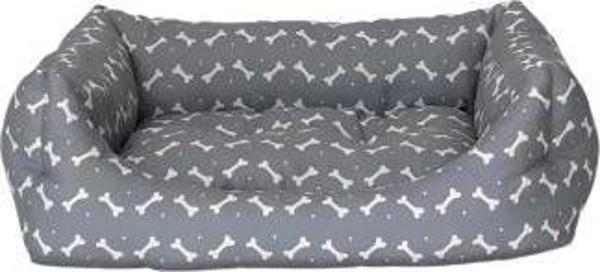 Pet Comfort Uniform Bone Gri-Beyaz Kedi ve Köpek Yatağı S 60x50cm - Image 1