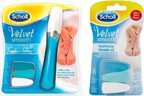 Scholl Elektronik Tırnak Bakım Seti + Ekstra 3'lü Yedek Başlık - Image 1