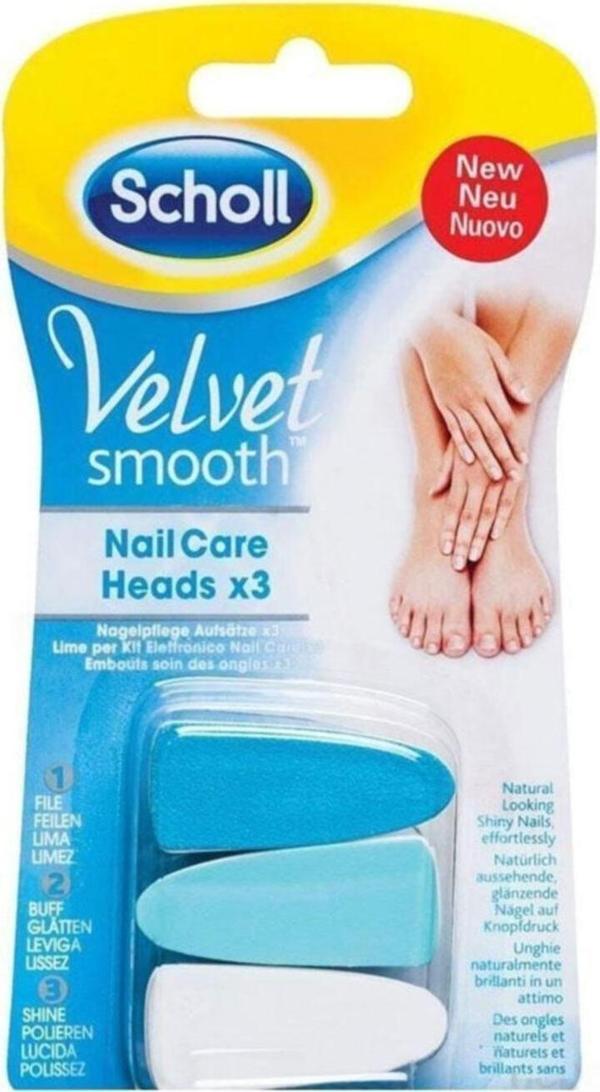 Scholl Velvet Smooth Elektronik 3'lü Tırnak Bakım Seti - Image 1