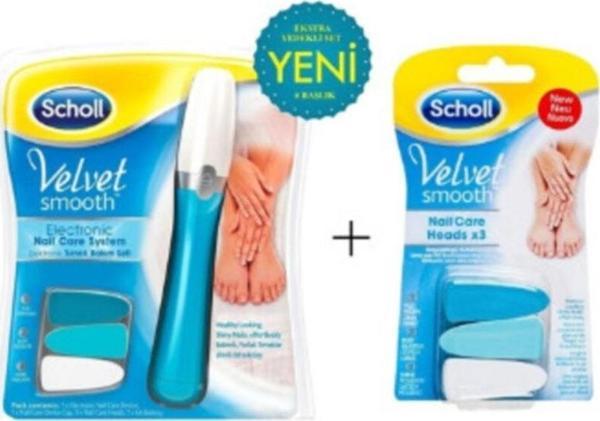 Scholl Velvet Tırnak Bakım Seti Smooth+3'lü Yedek - Image 1