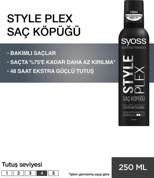 Syoss Style Plex Köpük 250 ml - Image 1