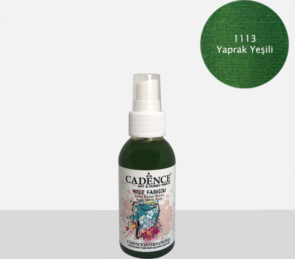 1113 Yaprak Yeşili Sprey Kumaş Boyası - Image 1
