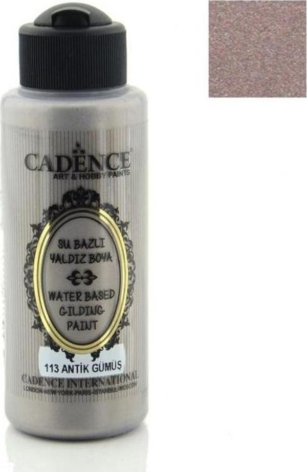 113 Antik Gümüş-Yaldız Boya 120ML(cc) - Image 1