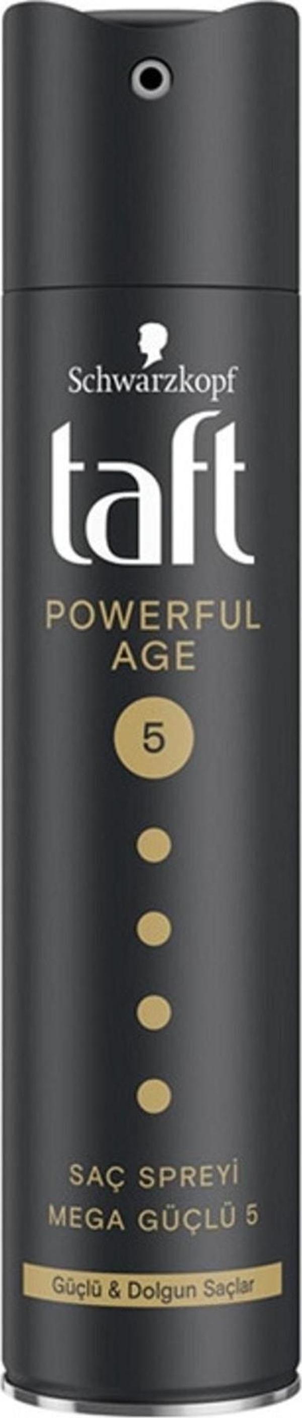 Taft Saç Spreyi Powerful Age 250ml Ince Ve Zayıflamış Saçlar 4015100448276 - Image 1