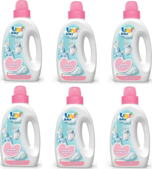 Uni Baby Aktif Çamaşır Yumuşatıcı 1500 ml 6 Adet - Image 1
