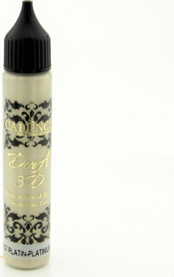 3D DORA BONCUK BOYA 5137 PLATİN 25ML - Image 1