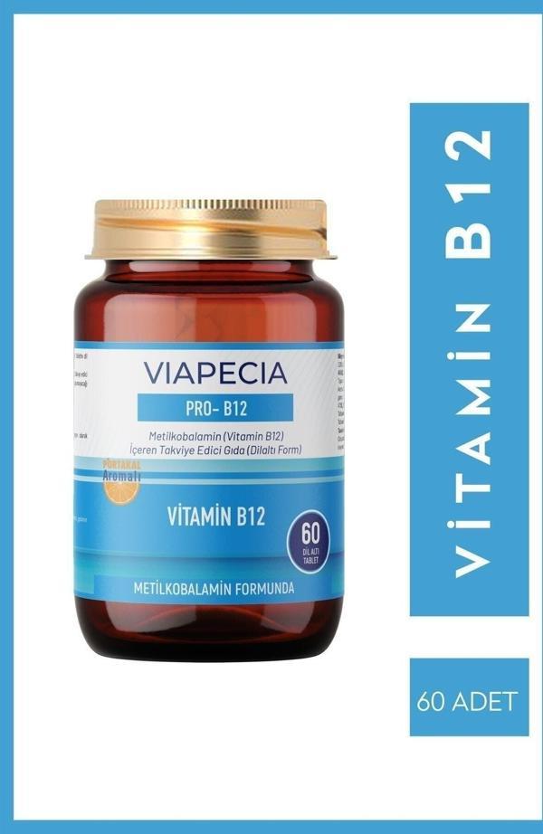 Viapecia Pro-b12 Unutkanlık, Odaklanma, Konsantrasyon, Beyin Fonksiyonları B12 60 Adet - Image 1