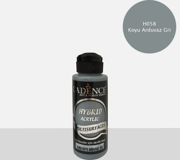 H-058 KOYU ARDUVAZ GRİ 120 ML MULTISURFACE HYBRID AKR. - Image 1