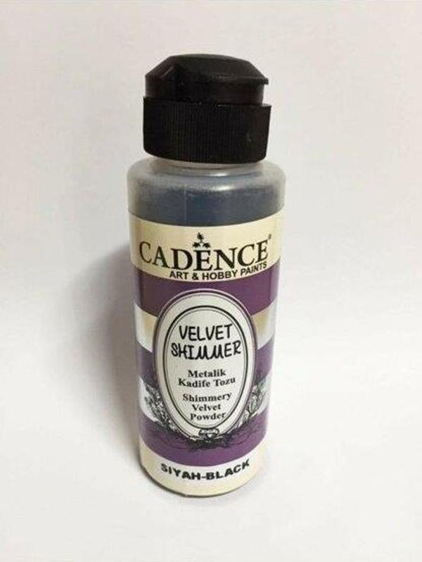 VELVET SHIMMER METALİK KADİFE TOZU VS-07 SİYAH 120ML - Image 1