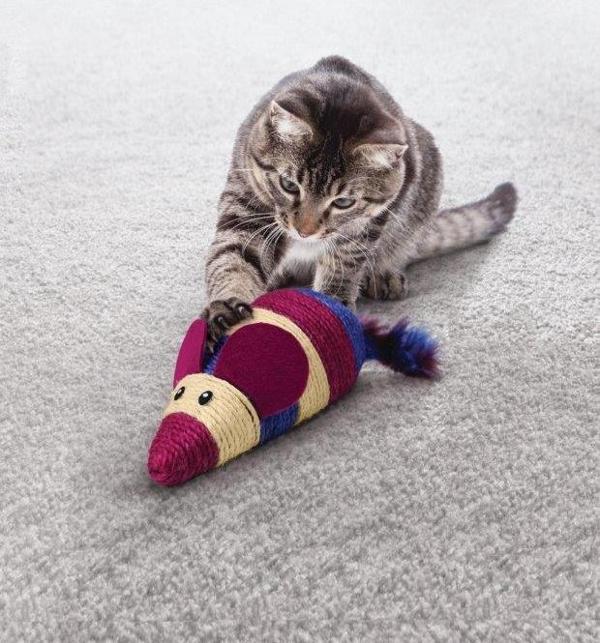 Kong Wrangler Kediotlu Tırmalama Fare Kedi Oyuncağı - Image 1