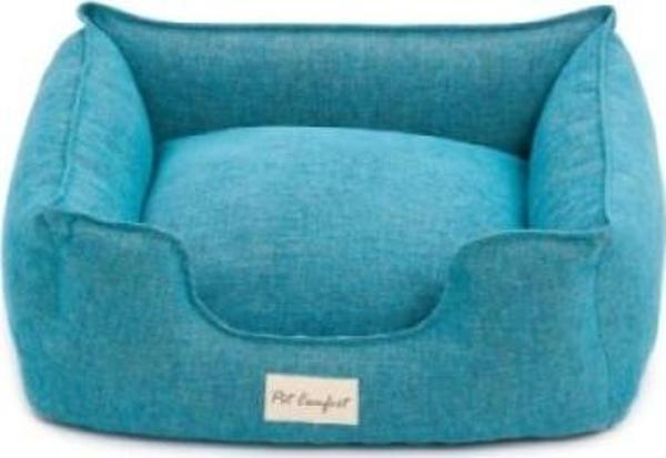 Pet Comfort Alpha  Turkuaz Kedi ve Köpek Yatağı S 60x50cm - Image 1