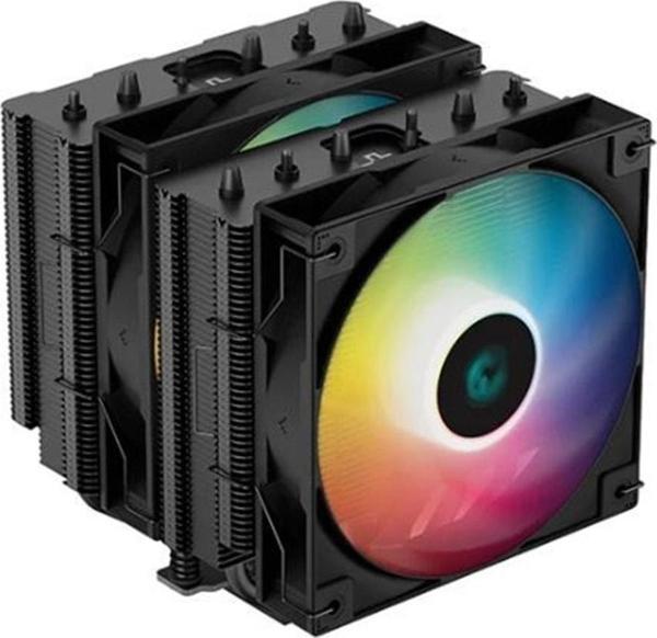 Deep Cool Deepcool 120mm Ag620-bk-argb Rgb Hava Soğutmalı Am5-1700p Dual Işlemci Fanı - Image 1