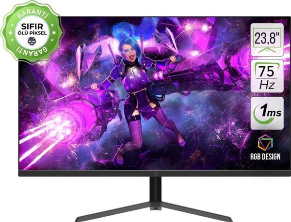 GamePower Ace A10 23,8'' 1ms 75hz Va Fhd Rgb Gaming Monitör - Image 1