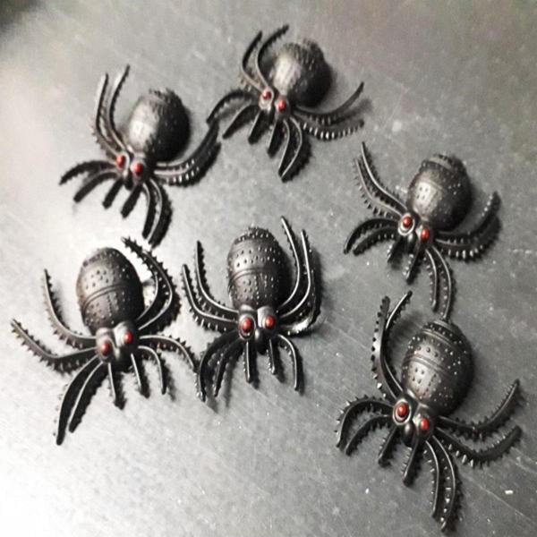 Kuzey Şaka Örümcek 6 Adet Plastik Örümcek Cadılar Bayramı Dekor Ürünleri Şaka Ürünleri Şaka Malzemeleri - Image 1