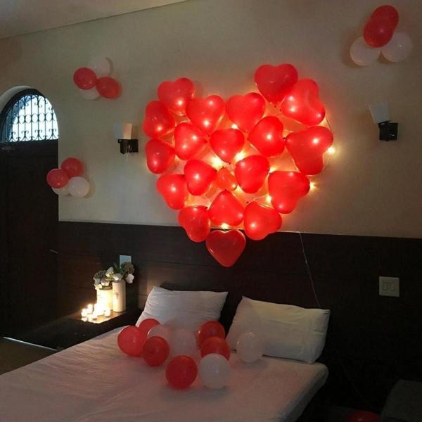 Kuzey Vıp Kalite 100 Adet Kalpli Balon Kırmızı Kalpli Balon Kırmızı Balon Sevgililer Gününe Kırmızı Balon - Image 1