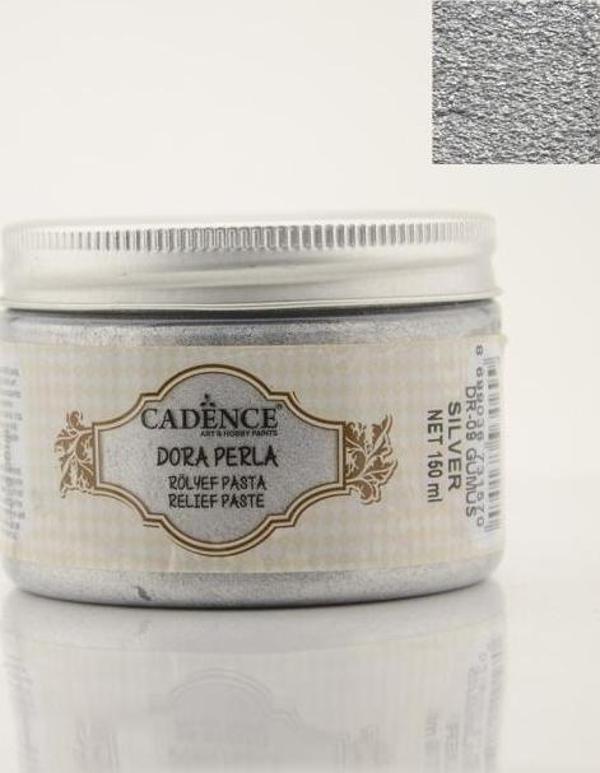 DR09 Gümüş Dora Perla Rölyef Pasta - Image 1