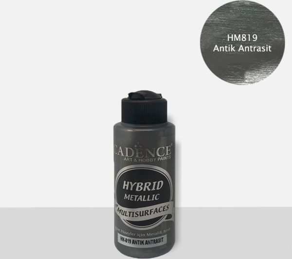 HM819 Antik Antrasit Cadence Metalik Multisurface 120ML - Image 1
