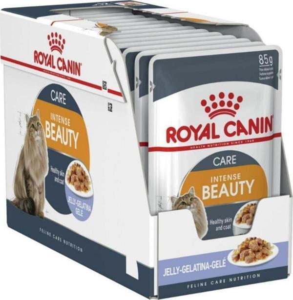 Royal Canin İntense Beauty Jelly Yetişkin Kedi Konserve 12x85 Gr - Image 1