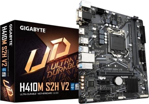 Gigabyte H410m S2 V2 Sata.m2 Ddr4 2933mhz Usb 3.2 Vga Ses G.lan 1200p Anakart - Image 1