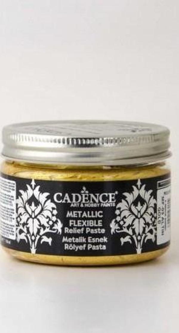 METALİK ESNEK RÖLYEF PASTA MF-03 ALTIN 150ML - Image 1
