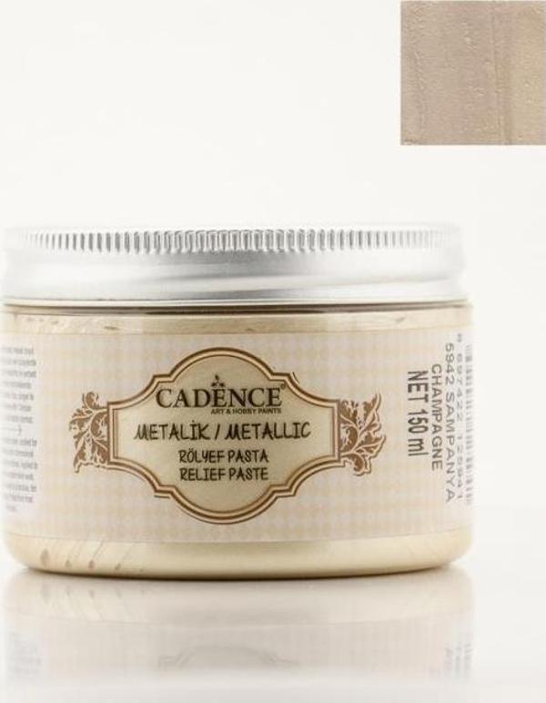 METALİK RÖLYEF PASTA 5942 ŞAMPANYA 150ML - Image 1