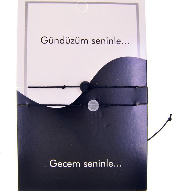 Altın Renk Gündüz Gece  Arkadaş Şans Bilekliği - 2689 - Image 1