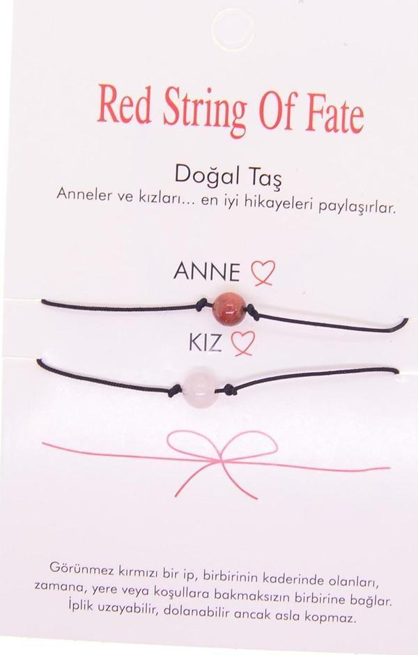 Altın Renk Anne Kız Arkadaş Şans Bilekliği - 2692 - Image 1